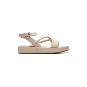 Sandale flatform de piele imagine