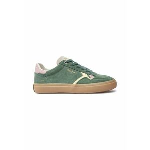 Sneakers Travis Retro PLS31586 Verde - Piele naturala imagine