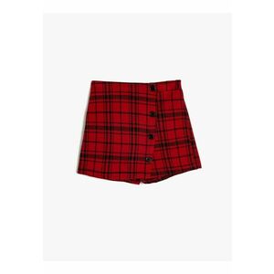 Fusta-pantalon cu model tartan imagine