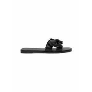 Slapi dama - 590559 - Piele ecologica - Negru - imagine