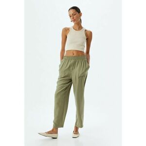 Pantaloni crop din amestec de modal imagine