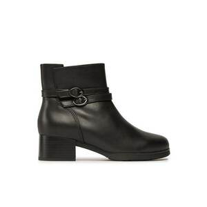 Botine dama - 30318698235 - Piele naturala - Negru imagine