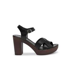 Sandale dama - 590558857151340 - Piele naturala - Negru imagine