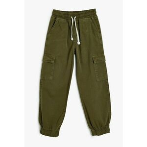 Pantaloni cargo cu snur in talie imagine