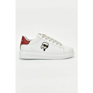 Pantofi sport din piele cu aplicatie cu Karl Lagerfeld imagine