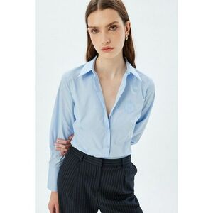 Camasa slim fit din bumbac cu maneci lungi imagine