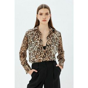 Camasa regular fit cu animal print imagine