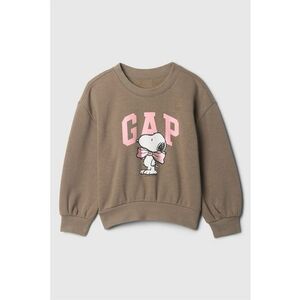 Bluza de trening cu logo si decolteu la baza gatului Snoopy imagine