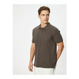 Tricou polo slim fit din bumbac imagine