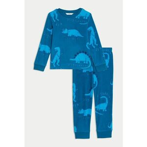 Pijama din fleece cu imprimeu cu dinozauri imagine