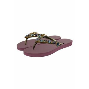 Papuci flip-flop cu strasuri Alexia imagine