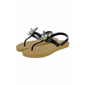 Papuci flip-flop cu strasuri in forma de fluture imagine