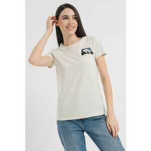 Tricou de bumbac cu broderie logo imagine