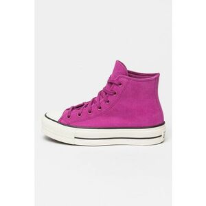 Tenisi mid-high de piele intoarsa Chuck Taylor All Star Lift imagine