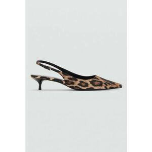 Pantofi cu varf ascutit si animal print imagine