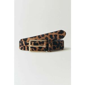 Curea de piele cu par scurt si animal print imagine