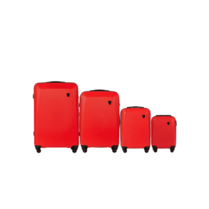 Set 4 trolere cabina Plover ABS+ rosu imagine