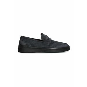 Pantofi loafer de piele intoarsa cu varf rotunjit imagine