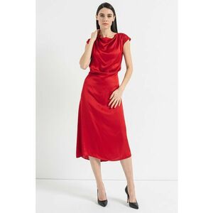 Rochie midi cu decolteu drapat imagine