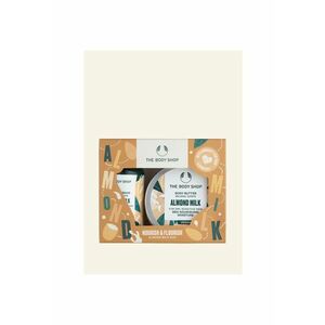 Set Nourish & Flourish Almond Milk Duo Treats - Crema de dus Almond Milk 60ml+Unt de corp Almond Milk 50ml - imagine