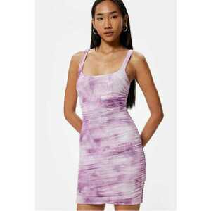 Rochie scurta bodycon cu imprimeu tie-dye imagine