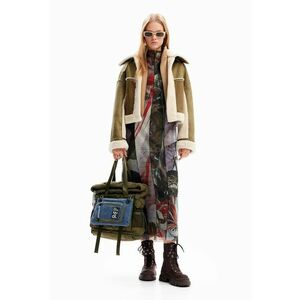 Jacheta scurta 2-In-1 din blana shearling imagine