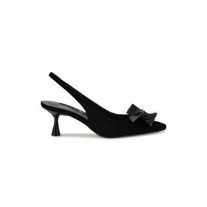 Pantofi slingback din piele intoarsa cu toc kitten Rills imagine