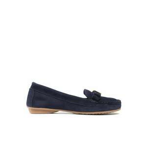 Mocasini dama 300317440 - Piele naturala/Velur - Bleumarin imagine