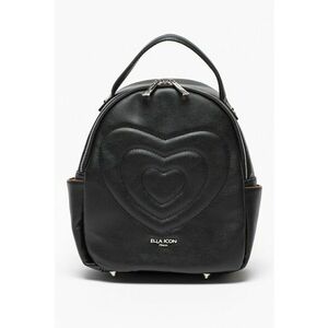 Rucsac de piele ecologica cu aplicatie logo metalica Heart imagine