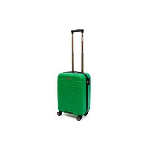 Troler Leaf cu 4 roti duble - ABS - 55x39x23 cm - Verde imagine