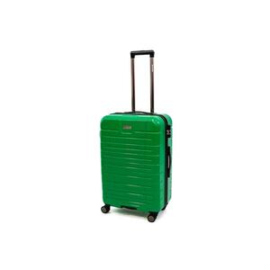 Troler Leaf cu 4 roti duble - ABS - 67x45x27 cm - Verde imagine