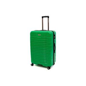 Troler Leaf cu 4 roti duble - ABS - 77x50x30 cm - Verde imagine