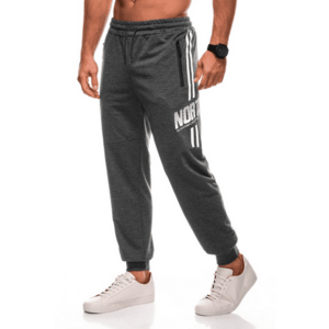 Pantaloni de trening conici cu text imagine