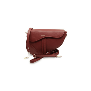 Geanta de mana din piele naturala Iconica Dark Cherry imagine