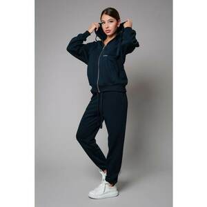 Set Easy hanorac cu fermoar si pantalon Oversized Navy 7790 imagine