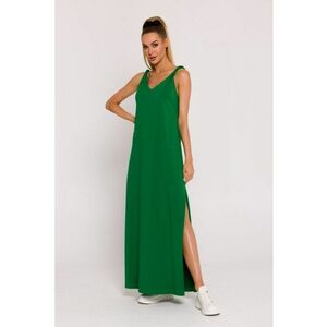 Rochie maxi cu decolteu adanc la spate - Verde - imagine