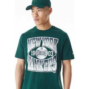 Tricou cu imprimeu si decolteu la baza gatului New York Yankees imagine