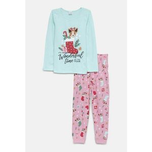 Pijama de bumbac cu tematica de Craciun imagine