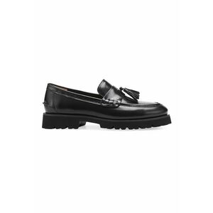 Pantofi loafer de piele cu canaf imagine