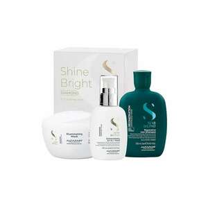 Set Semi Di Lino Reconstruction Sampon - 250 ml + Masca de par pentru stralucire Diamond Illuminating - 200ml + Fluid pentru stralucire All-in-1 Diamond Illuminating - 125 ml imagine