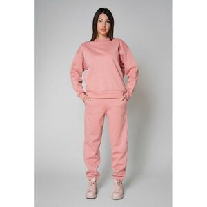 Set Winter Easy bluza si pantalon Oversized Rose Quartz Roz prafuit imagine