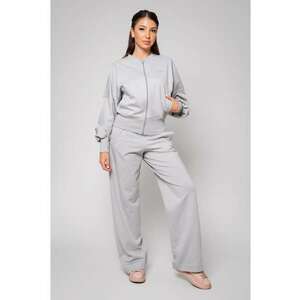 Set Volla bluza cu fermoar si pantalon lung Grey Gri imagine