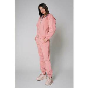 Set Winter Easy hanorac cu fermoar si pantalon Oversized Rose Quartz Roz prafuit imagine