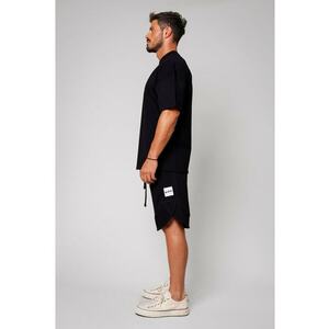 Set Kobe tricou si pantalon scurt Oversized Black Negru imagine