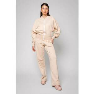 Set Volla bluza cu fermoar si pantalon lung Light Beige Bej deschis imagine