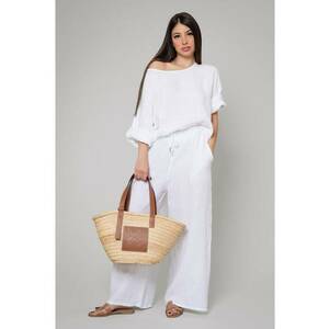 Set Kalie II Bluza si Pantalon lung 100% in White 11993 imagine