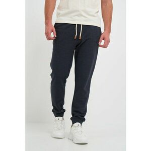 Pantaloni jogger cu model uni si snur de ajustare imagine