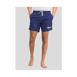 Pantaloni scurti barbati pentru inot cu talie medie si croiala Regular fit - KL20MBM01 - Albastru inchis imagine