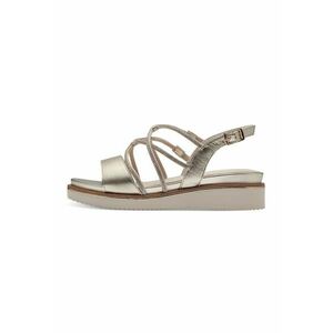 Sandale wedge de piele imagine