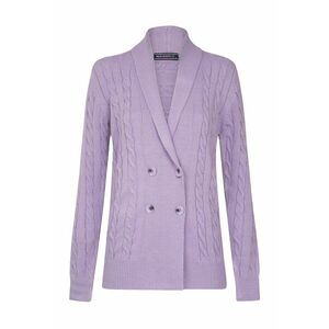 Cardigan din amestec de bumbac cu model torsade imagine